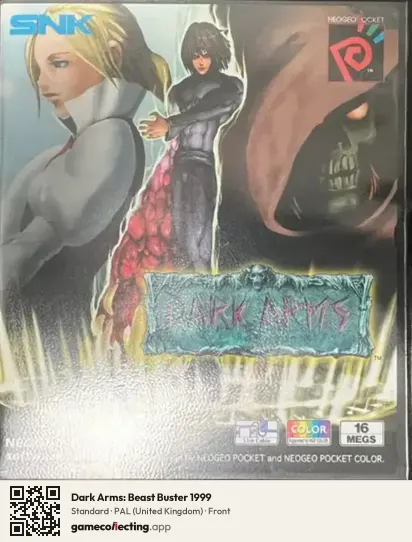 Dark Arms: Beast Buster 1999 Neo Geo Pocket Color, United Kingdom box front