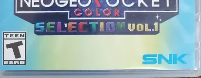 NeoGeo Pocket Color Selection Vol. 1, the ESRB box on its front