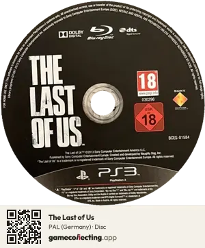 The Last of Us PlayStation 3, PAL disc