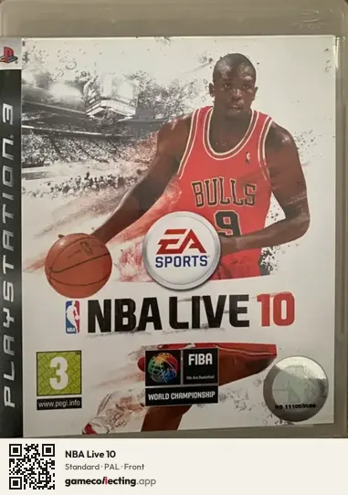 NBA Live 10 PlayStation 3, PAL box front