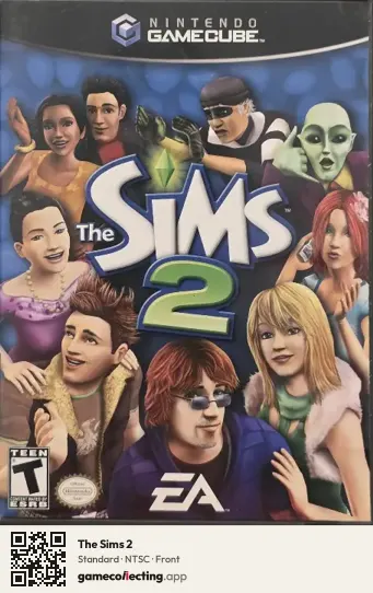 The Sims 2 Nintendo GameCube, NTSC box front