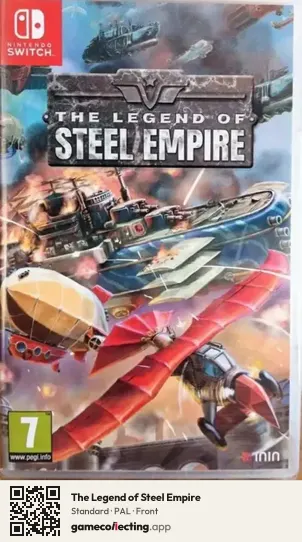 The Legend of Steel Empire Nintendo Switch, PAL box front