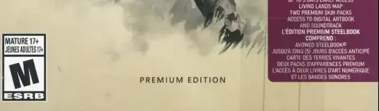 Avowed, the ESRB box on its front