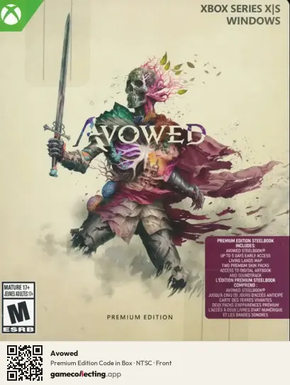 Avowed Xbox Series X, NTSC box front