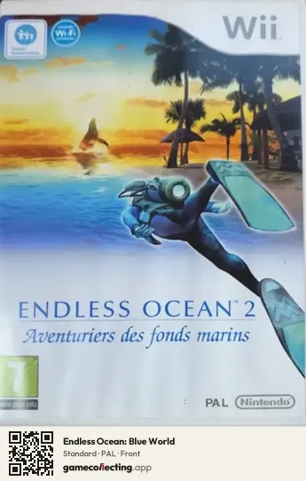Endless Ocean: Blue World Nintendo Wii, PAL box front