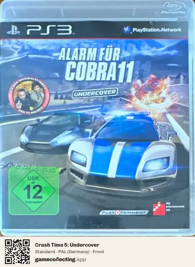 Crash Time 5: Undercover PlayStation 3, Germany box front