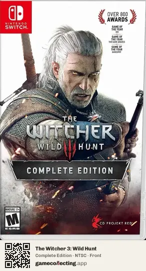 The Witcher 3: Wild Hunt Nintendo Switch, NTSC box front