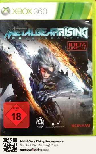 Metal Gear Rising: Revengeance Xbox 360, Germany box front
