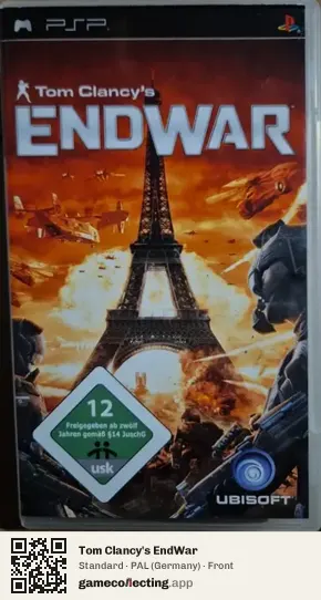 Tom Clancy's EndWar PlayStation Portable, Germany box front