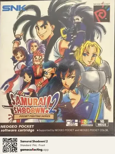Samurai Shodown! 2 Neo Geo Pocket Color, PAL box front
