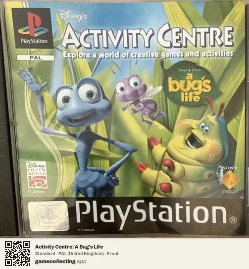Activity Centre: A Bug's Life PlayStation, United Kingdom box front