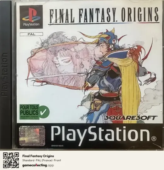 Final Fantasy Origins PlayStation, France box front