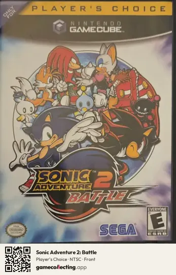 Sonic Adventure 2: Battle Nintendo GameCube, NTSC box front