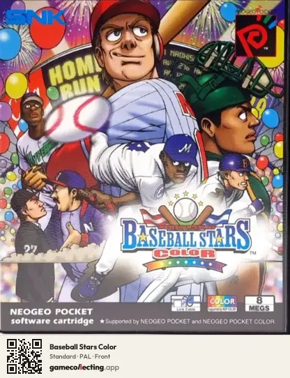 Baseball Stars Color Neo Geo Pocket Color, PAL box front