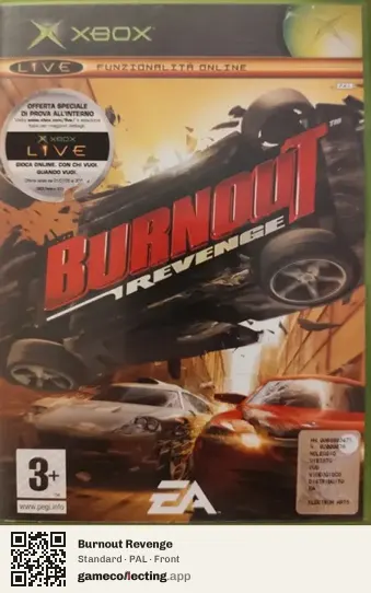 Burnout Revenge Xbox, PAL box front