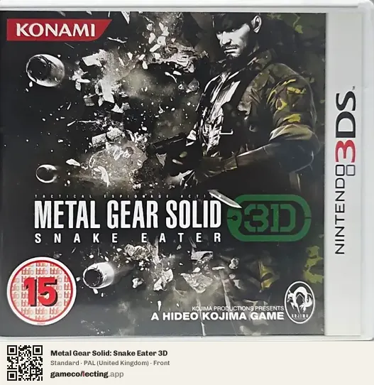 Metal Gear Solid: Snake Eater 3D Nintendo 3DS, United Kingdom box front