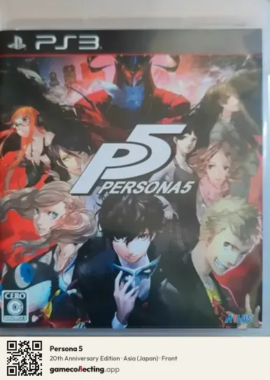 Persona 5 PlayStation 3, Asia box front