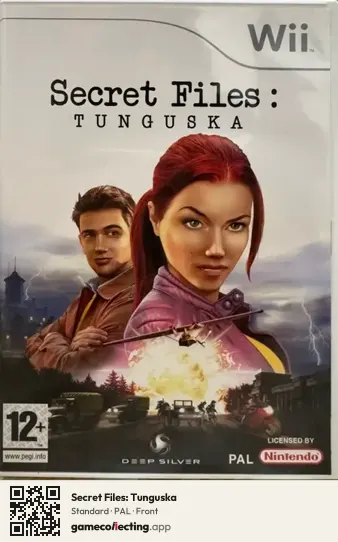 Secret Files: Tunguska Nintendo Wii, PAL box front