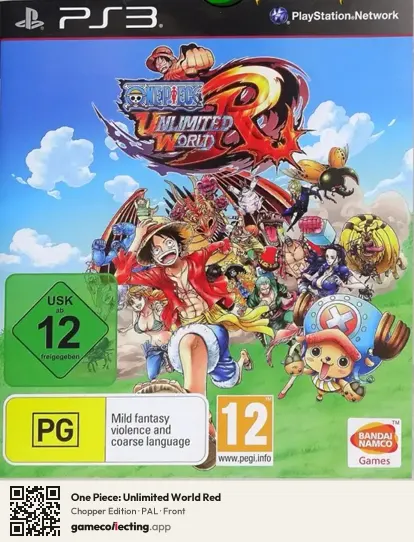 One Piece: Unlimited World Red PlayStation 3, PAL box front