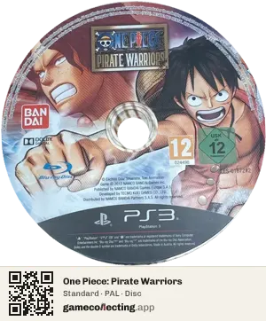 One Piece: Pirate Warriors PlayStation 3, PAL disc