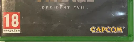 Resident Evil Village, the PEGI square on its front