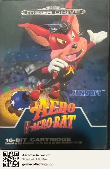 Aero the Acro-Bat Sega Mega Drive / Genesis, PAL box front