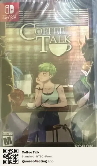 Coffee Talk Nintendo Switch, NTSC box front