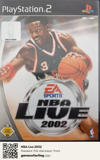 NBA Live 2002 PlayStation 2, Germany box front