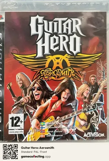 Guitar Hero: Aerosmith PlayStation 3, PAL box front