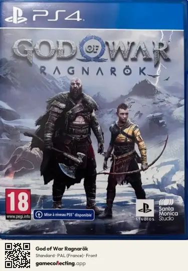 God of War Ragnarök PlayStation 4, France box front
