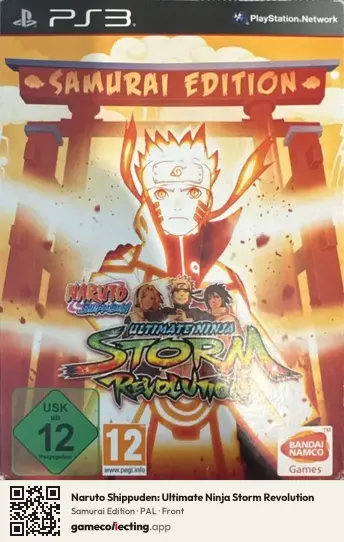 Naruto Shippuden: Ultimate Ninja Storm Revolution PlayStation 3, PAL box front