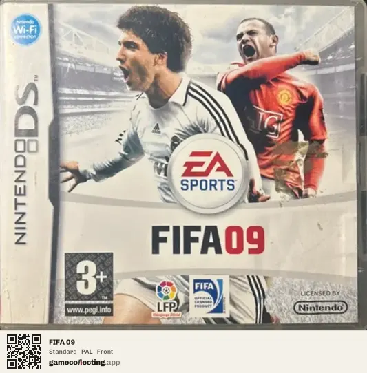 FIFA 09 Nintendo DS, PAL box front