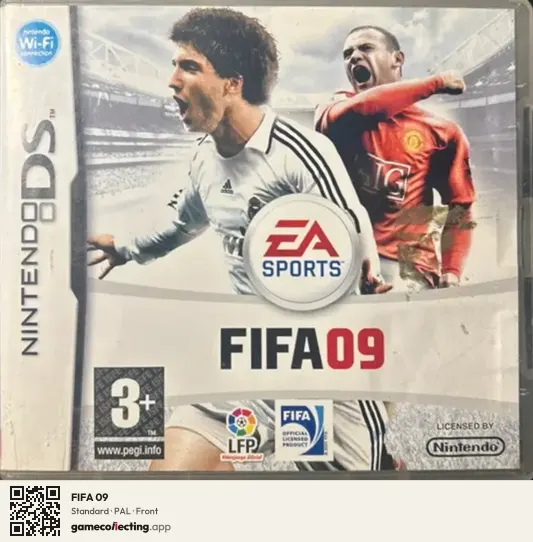 FIFA 09 Nintendo DS, PAL box front