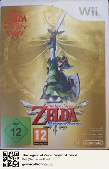 The Legend of Zelda: Skyward Sword Nintendo Wii, Germany box front
