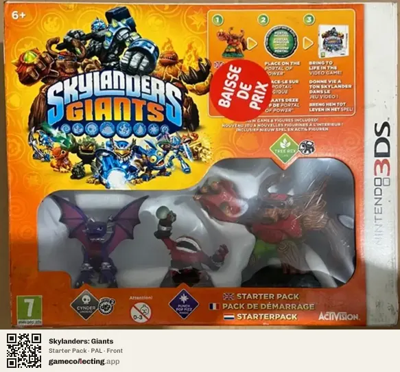 Skylanders: Giants Nintendo 3DS, PAL box front
