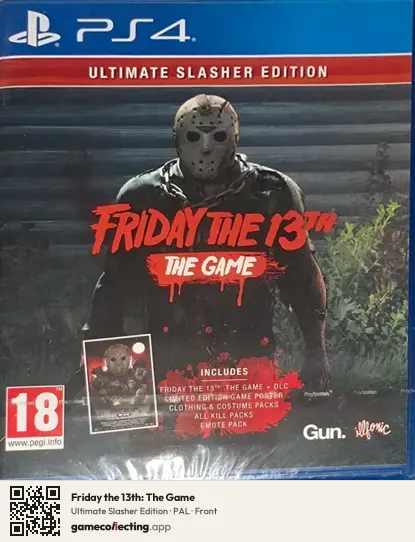 Friday the 13th: The Game PlayStation 4, PAL box front