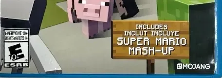 Minecraft: Wii U Edition, the ESRB box on its front