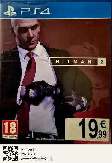 Hitman 2 PlayStation 4, PAL box front
