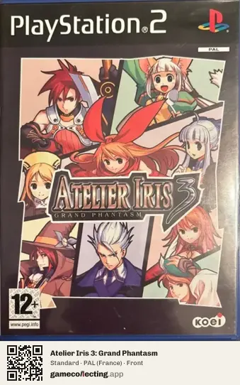 Atelier Iris 3: Grand Phantasm PlayStation 2, France box front