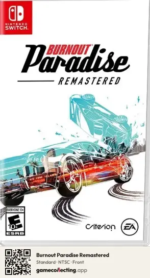 Burnout Paradise Remastered Nintendo Switch, NTSC box front