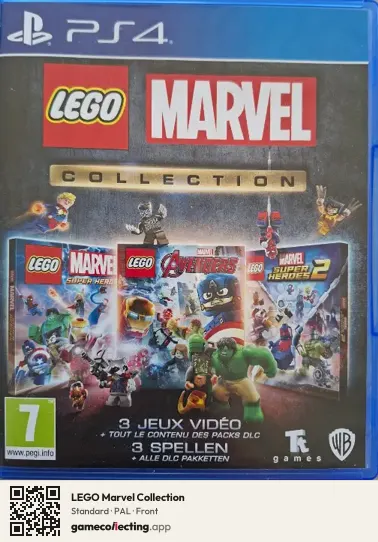 LEGO Marvel Collection PlayStation 4, PAL box front