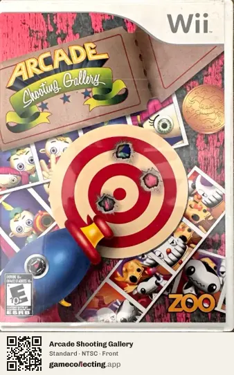Arcade Shooting Gallery Nintendo Wii, NTSC box front