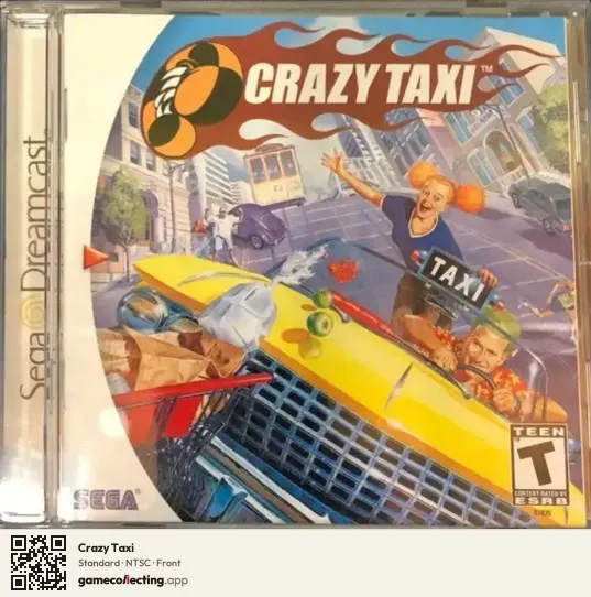 Crazy Taxi Sega Dreamcast, NTSC box front