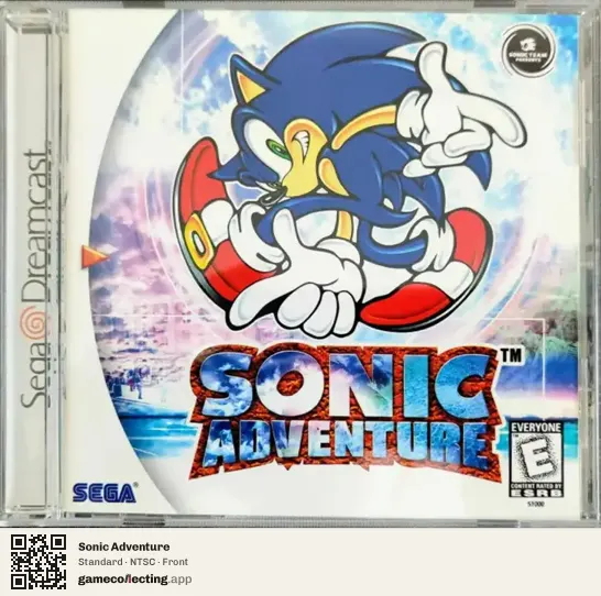 Sonic Adventure Sega Dreamcast, NTSC box front