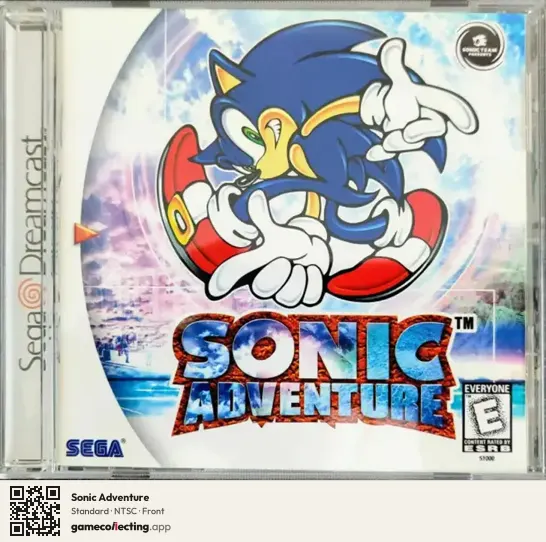 Sonic Adventure Sega Dreamcast, NTSC box front