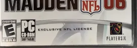 Madden NFL 06, the ESRB box on its front