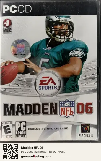 Madden NFL 06 Computer, NTSC box front