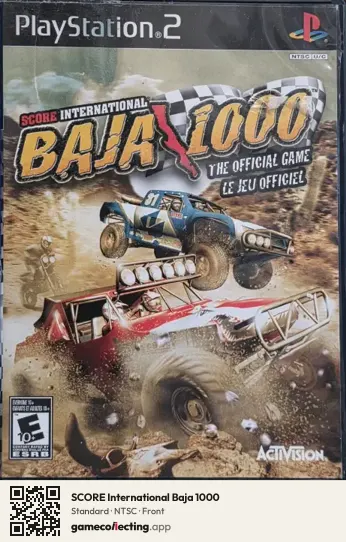 SCORE International Baja 1000 PlayStation 2, NTSC box front