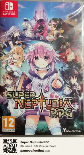 Super Neptunia RPG Nintendo Switch, Spain box front