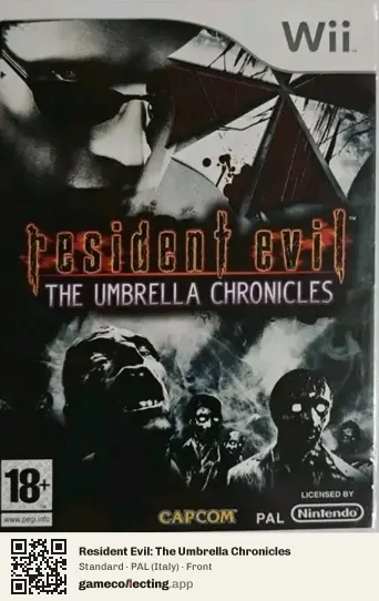 Resident Evil: The Umbrella Chronicles Nintendo Wii, Italy box front